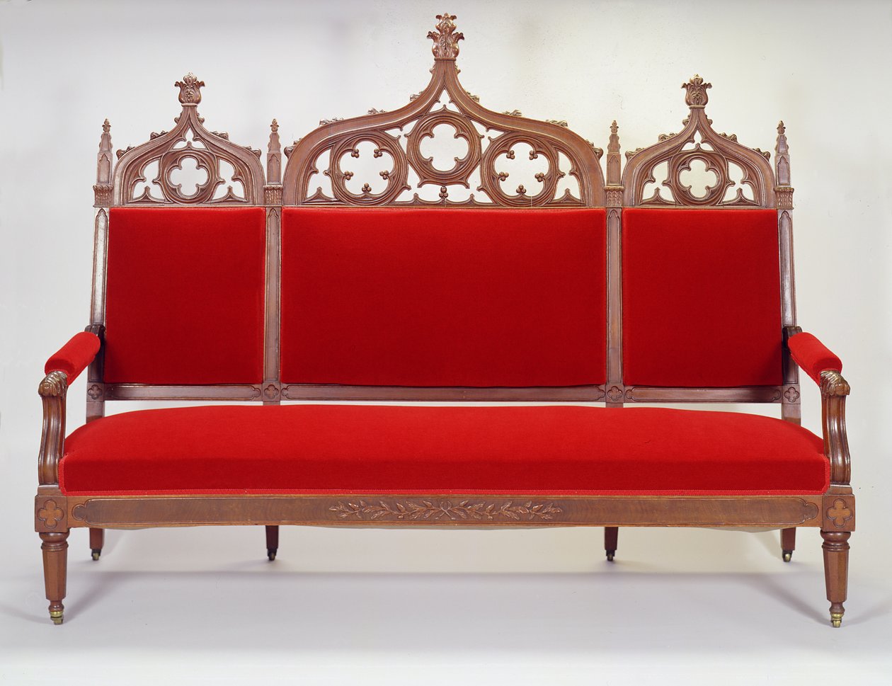Settee, Brooklynból, New York államból, 1846-47 (fekete dió) alkotó: Thomas attr. to Brooks