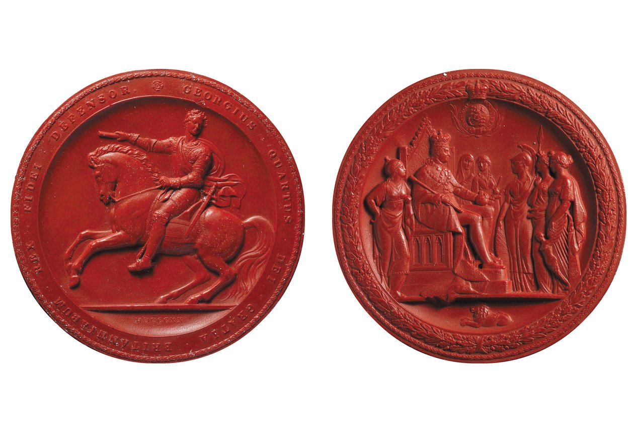 IV. György nagypecsétje, 1821 körül (viasz) alkotó: Thomas the Elder Wyon