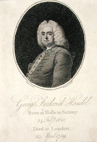 George Frederick Handel (1685-1759) W. Chapman metszete (metszet) alkotó: Thomas (after) Hudson