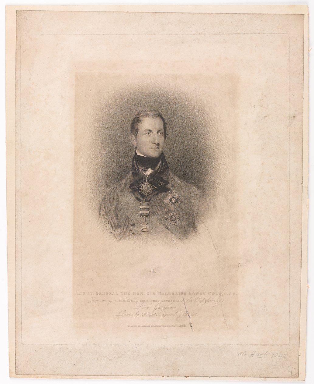„Tábornagy, a Hon Sir Galbraith Lowry Cole GCB” alkotó: Thomas (after) Lawrence