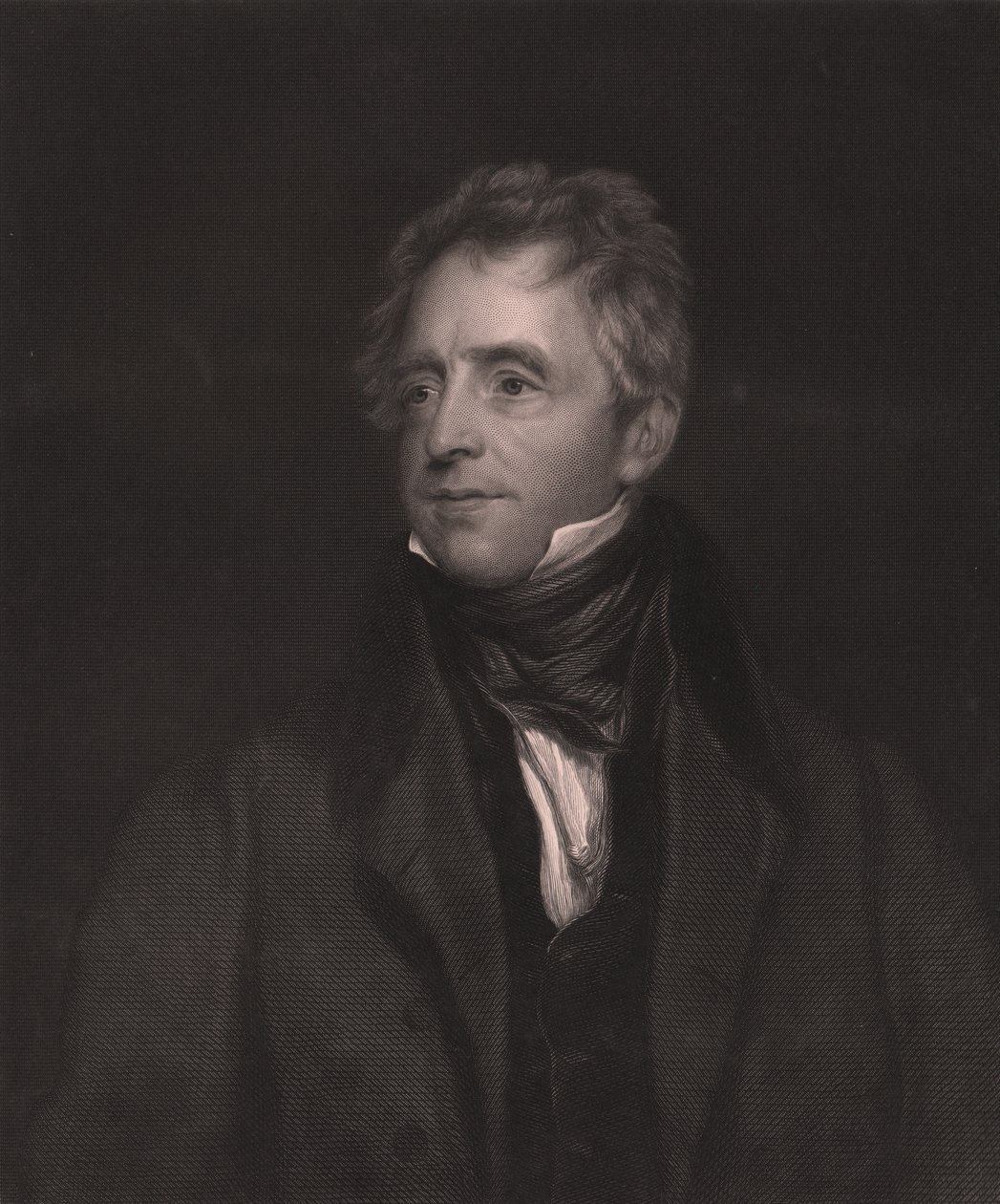 John Fawcett (1768-1837) angol színész portréja, W J Edwards metszete Thomas Lawrence festményéből, 23x32 cm, Virtue and Co Publisher, London alkotó: Thomas (after) Lawrence