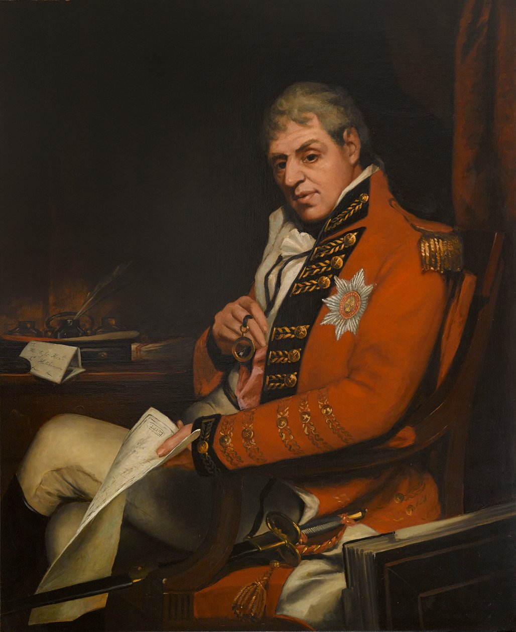 Az Rt. Hely-Hutchinson tábornok, Donoughmore 2. grófja (olaj, vászon) alkotó: Thomas (after) Phillips