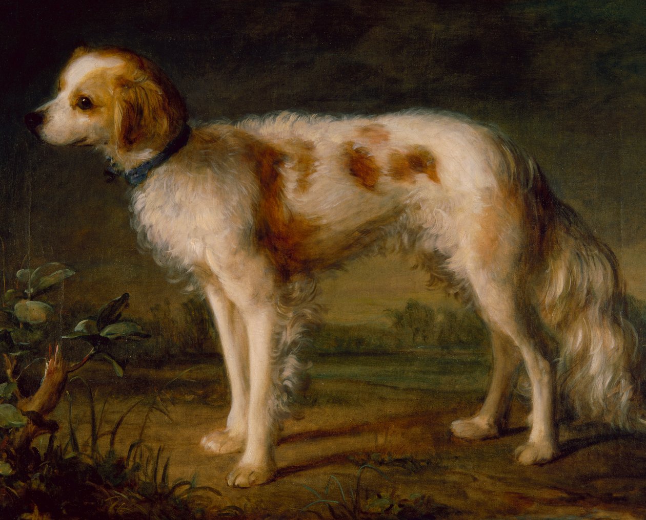 Spániel a tájban (olaj) alkotó: Thomas (circle of) Gainsborough