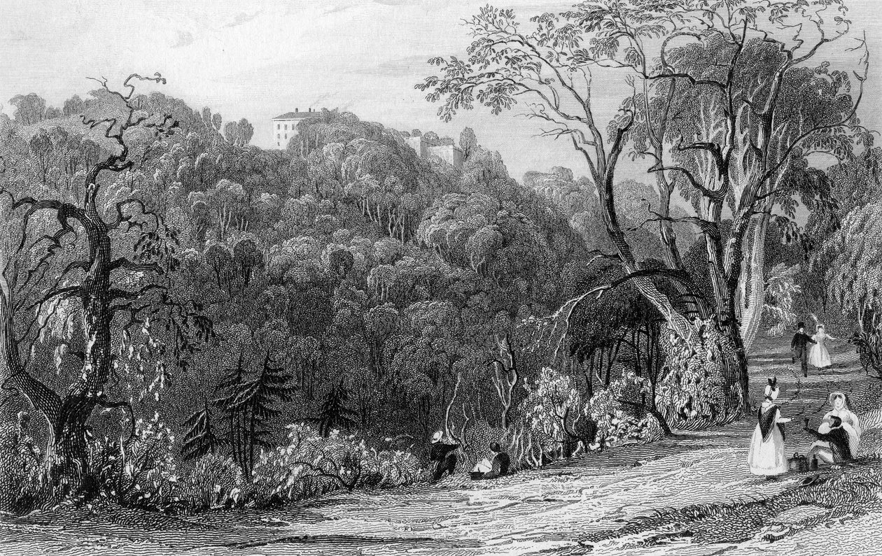 Castle Eden Hall, Durham, 1833 alkotó: Thomas Allom