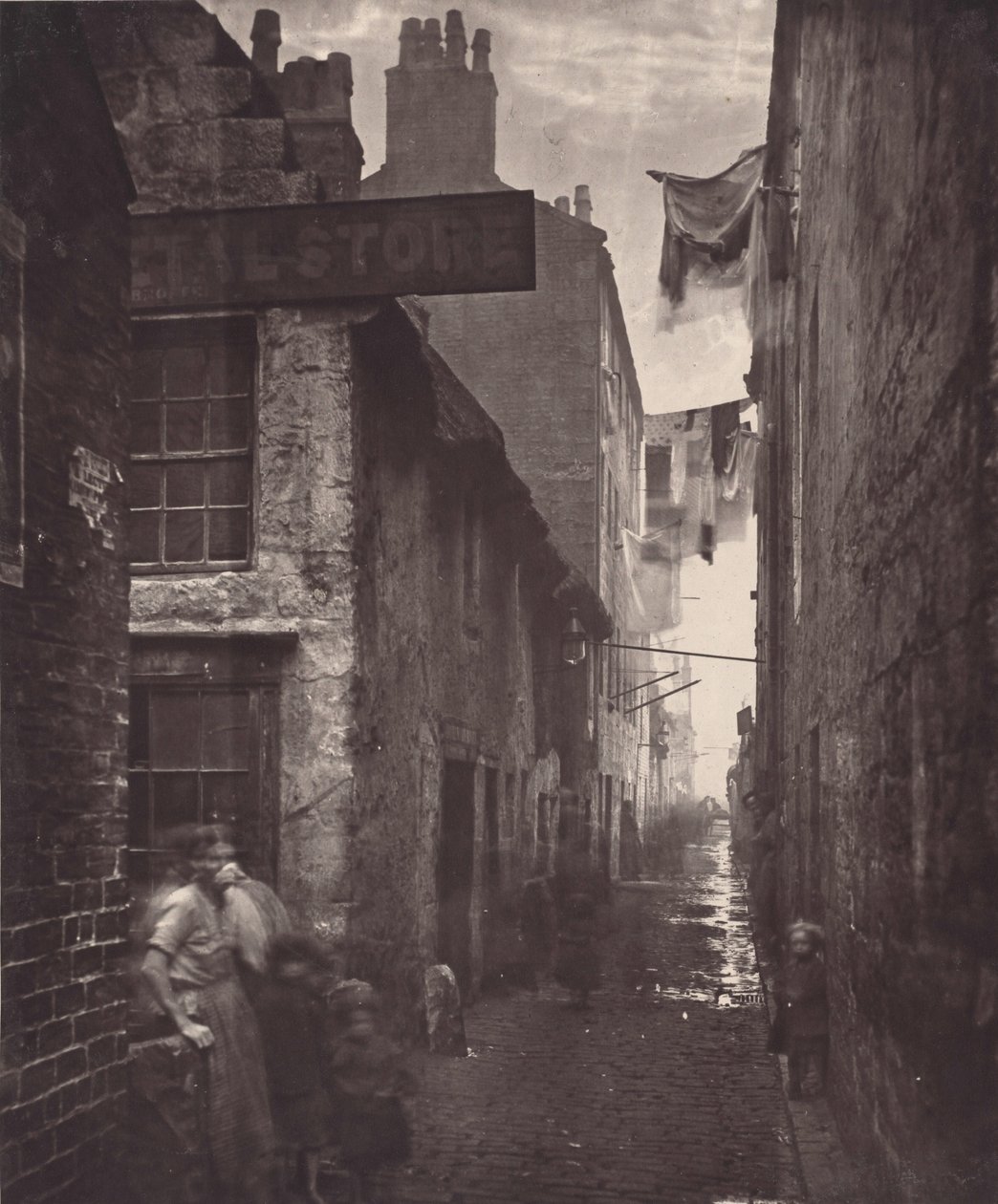 Old Vennel, Off High Street,1868-1871 (fénykép) alkotó: Thomas Annan