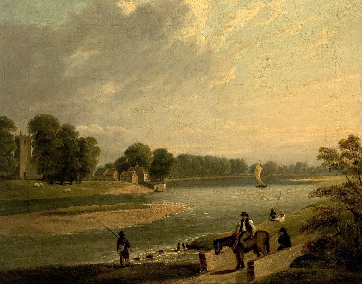 The Trent Wilfordban, 1840 alkotó: Thomas Barber