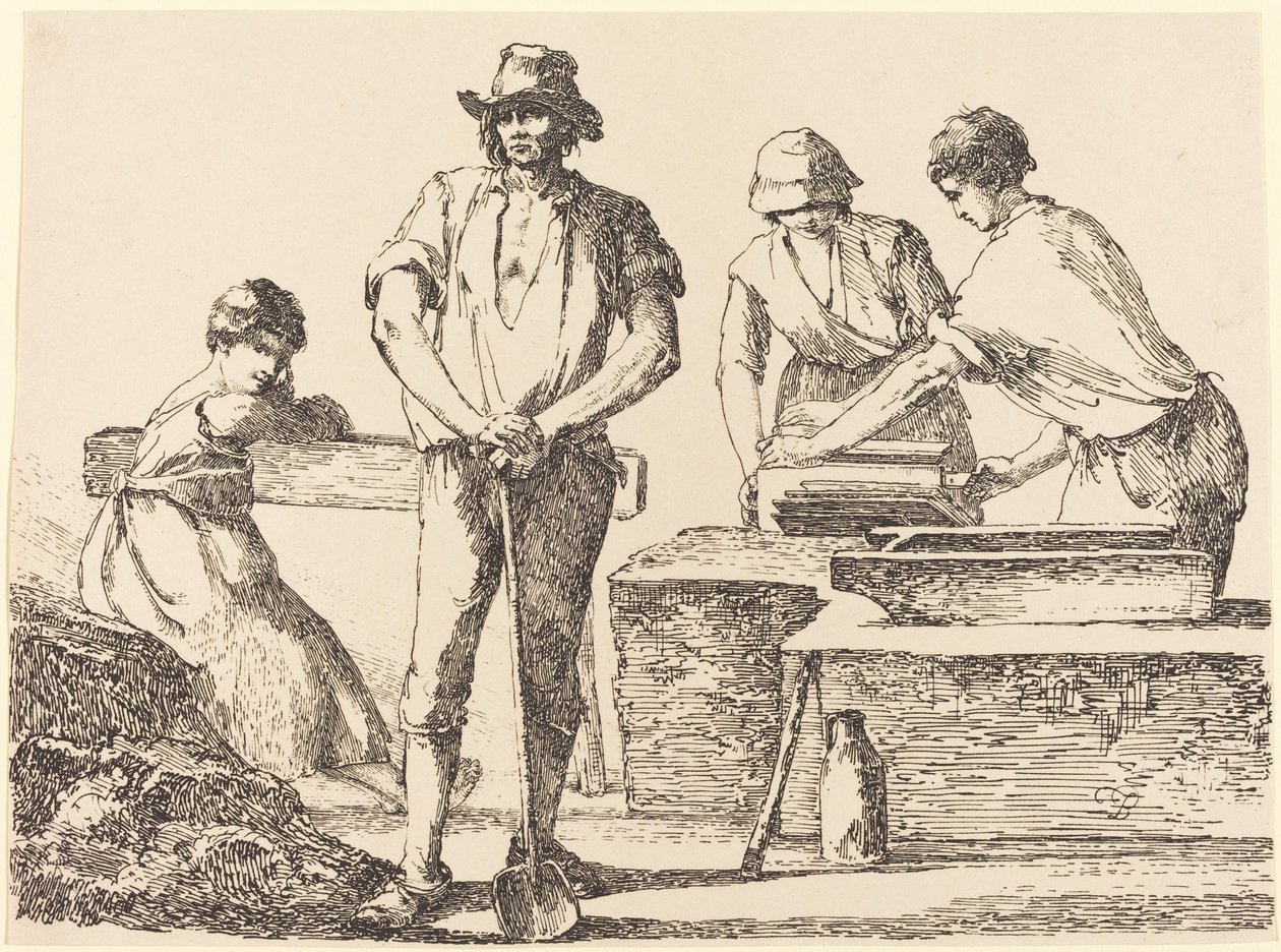 Cserépkészítők, 1803. alkotó: Thomas Barker