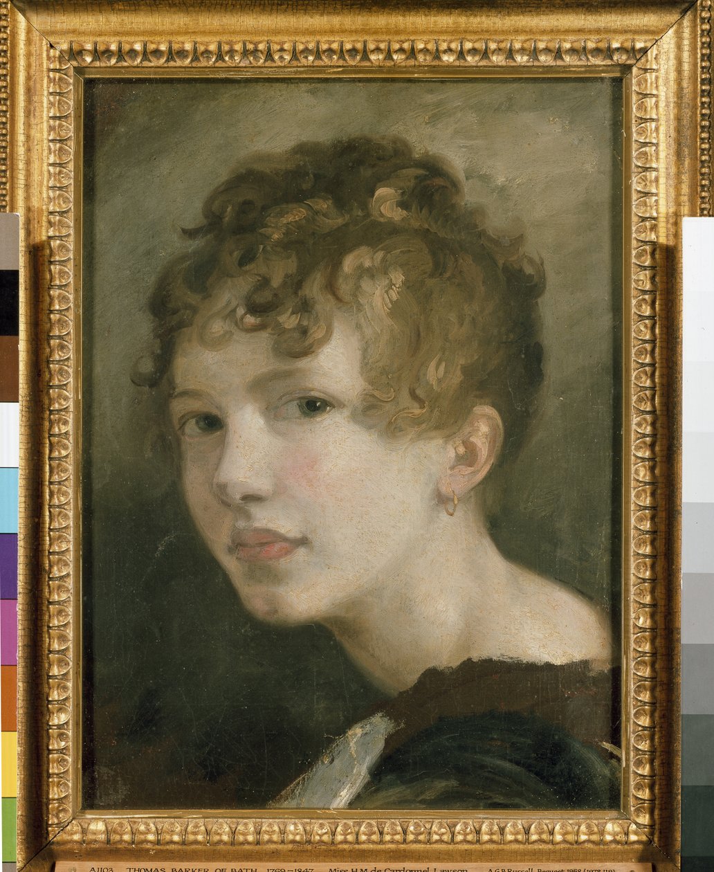 H.M. de Cardonnel Lawson kisasszony portréja, 19. század alkotó: Thomas Barker of Bath