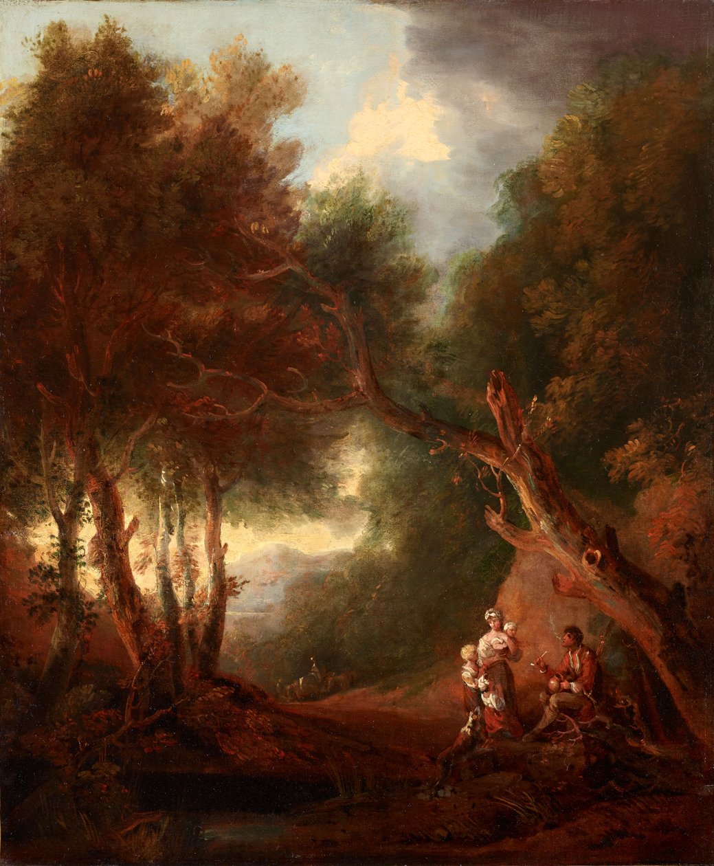 Erdős táj, őszi este (olaj, vászon) alkotó: Thomas Barker of Bath