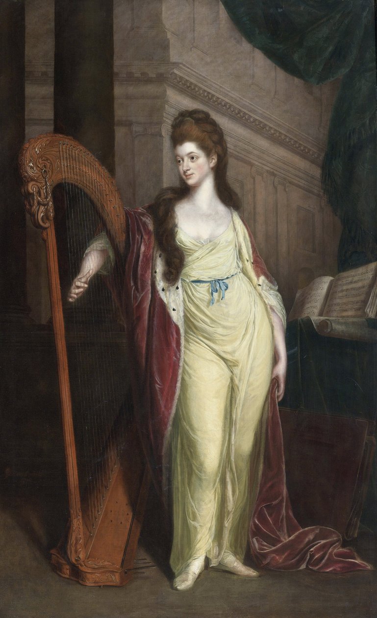 Lady Elisabeth Craven – Erzsébet portréja, Craven bárónő (1750-1828), később Brandenburg-Ansbach par Beach őrgrófja, Thomas (1738-1806). Olaj, vászon, mérete: 239x148,6 alkotó: Thomas Beach