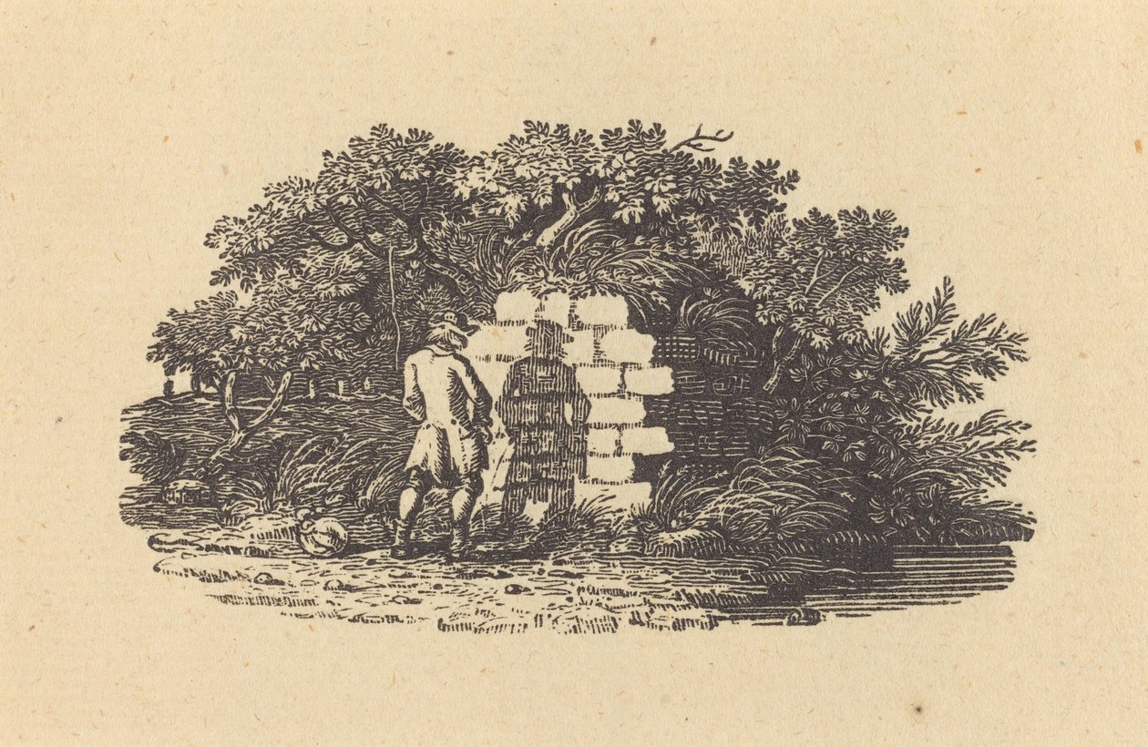 Pisilő ember alkotó: Thomas Bewick