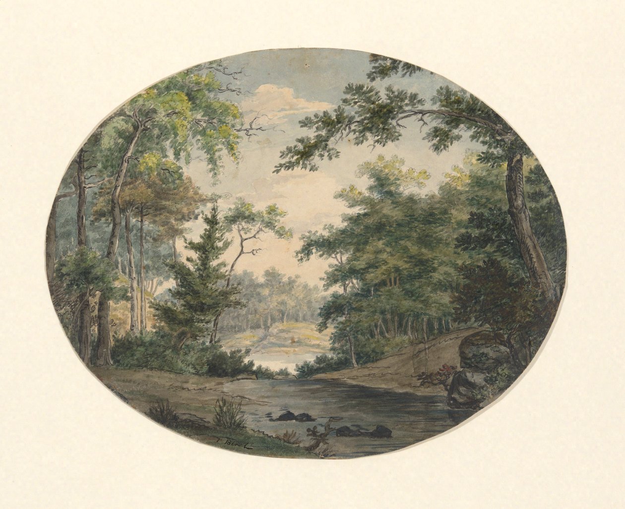 Erdei táj alkotó: Thomas Birch