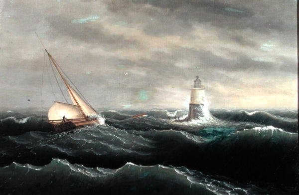 Világítótorony (olaj, vászon) alkotó: Thomas Birch