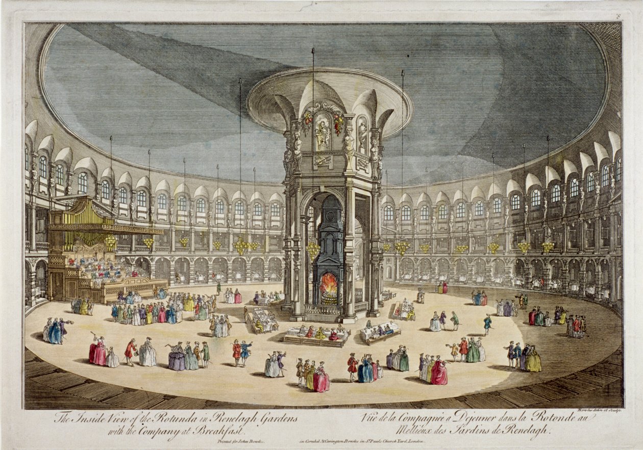 A Rotunda a Ranelagh Gardensben, Chelsea, London, 1750 alkotó: Thomas Bowles