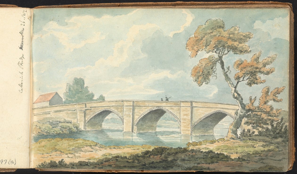Táj- és alaktanulmányok albuma: Catterick Bridge alkotó: Thomas Bradshaw