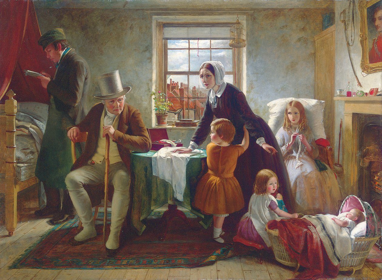 A tiszta ártatlanság csendje meggyőz, ahol a beszéd kudarcot vall, 1855 alkotó: Thomas Brooks