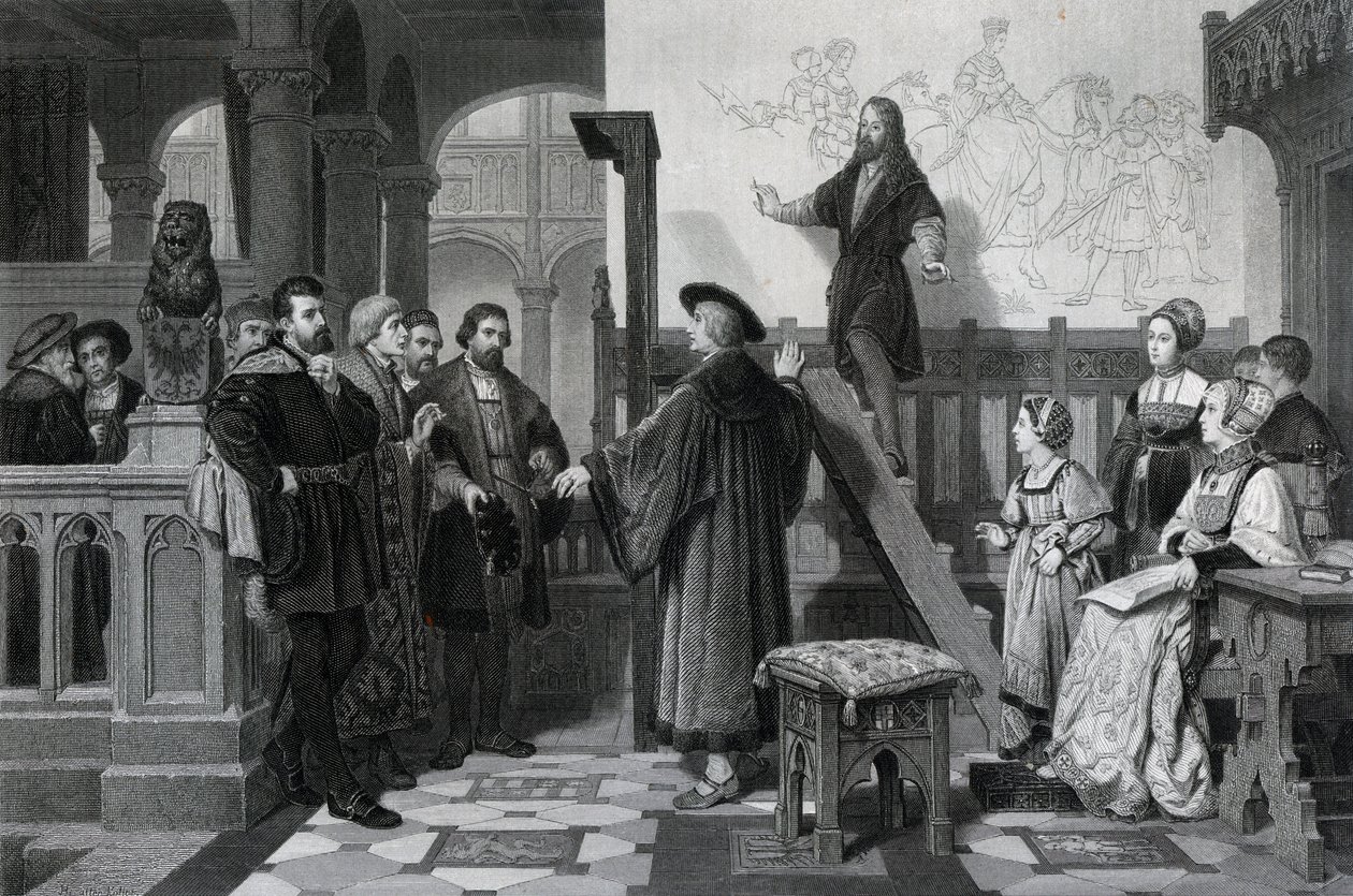 Maximilian császár és Albrecht Durer, 16. század eleje, 19. század alkotó: Thomas Brown