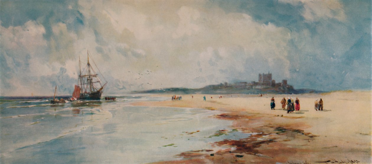 Bamborough kastély, 1892, 1935 alkotó: Thomas Bush Hardy