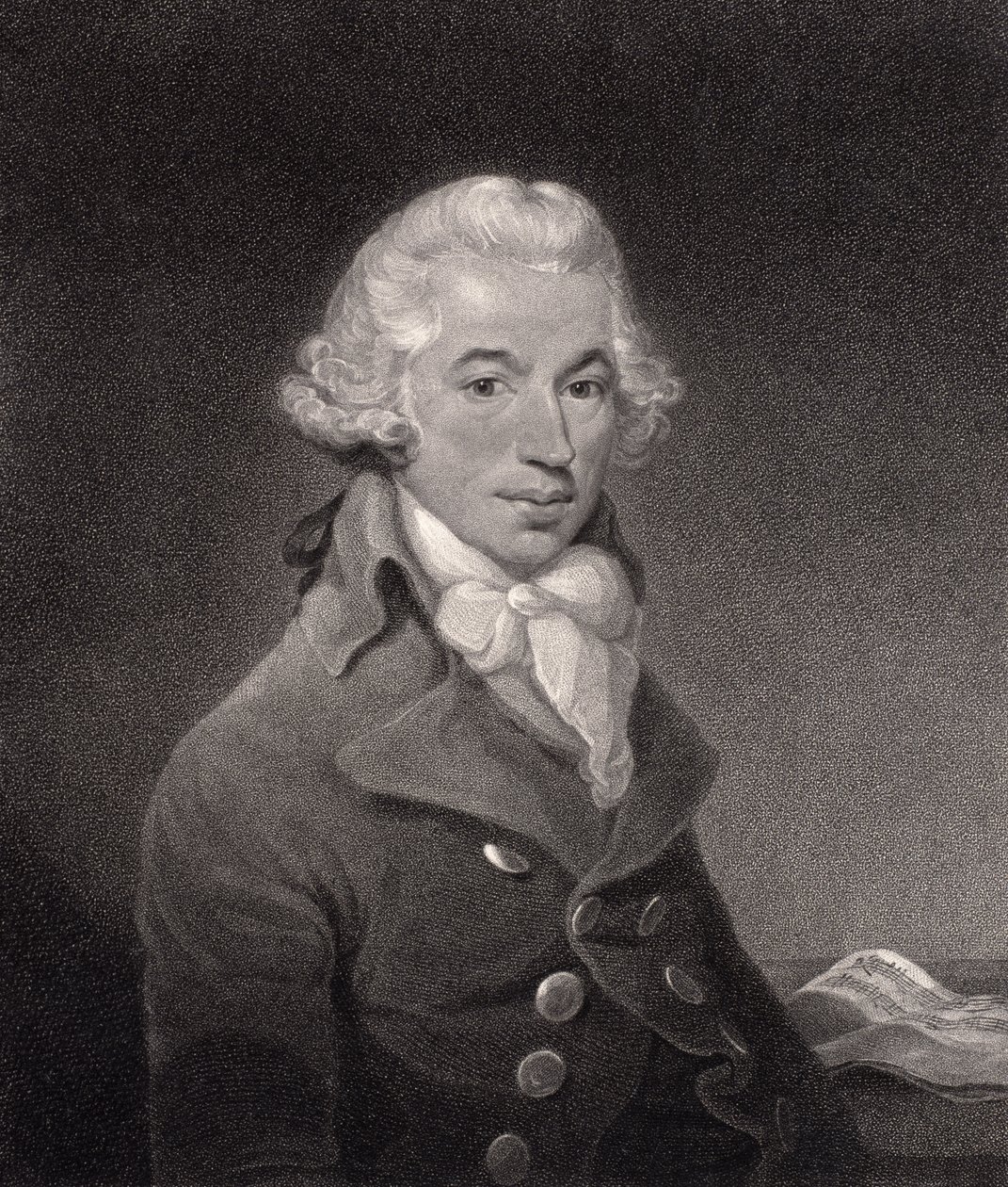 Ignace Pleyel (1757-1831) portréja, William Nutter metszete alkotó: Thomas Bush Hardy