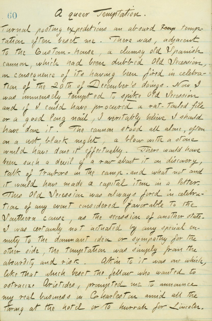 Thomas Butler Gunn naplói- 15. kötet, 70. oldal, 1861. január 12 alkotó: Thomas Butler Gunn
