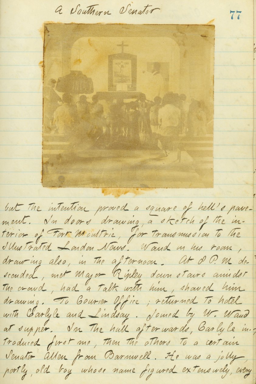Thomas Butler Gunn Diaries- 15. kötet, 87. oldal, 1861. január 20 alkotó: Thomas Butler Gunn