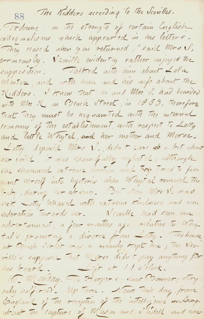 Thomas Butler Gunn Diaries- 18. kötet, 99. oldal, 1861. december 15. alkotó: Thomas Butler Gunn