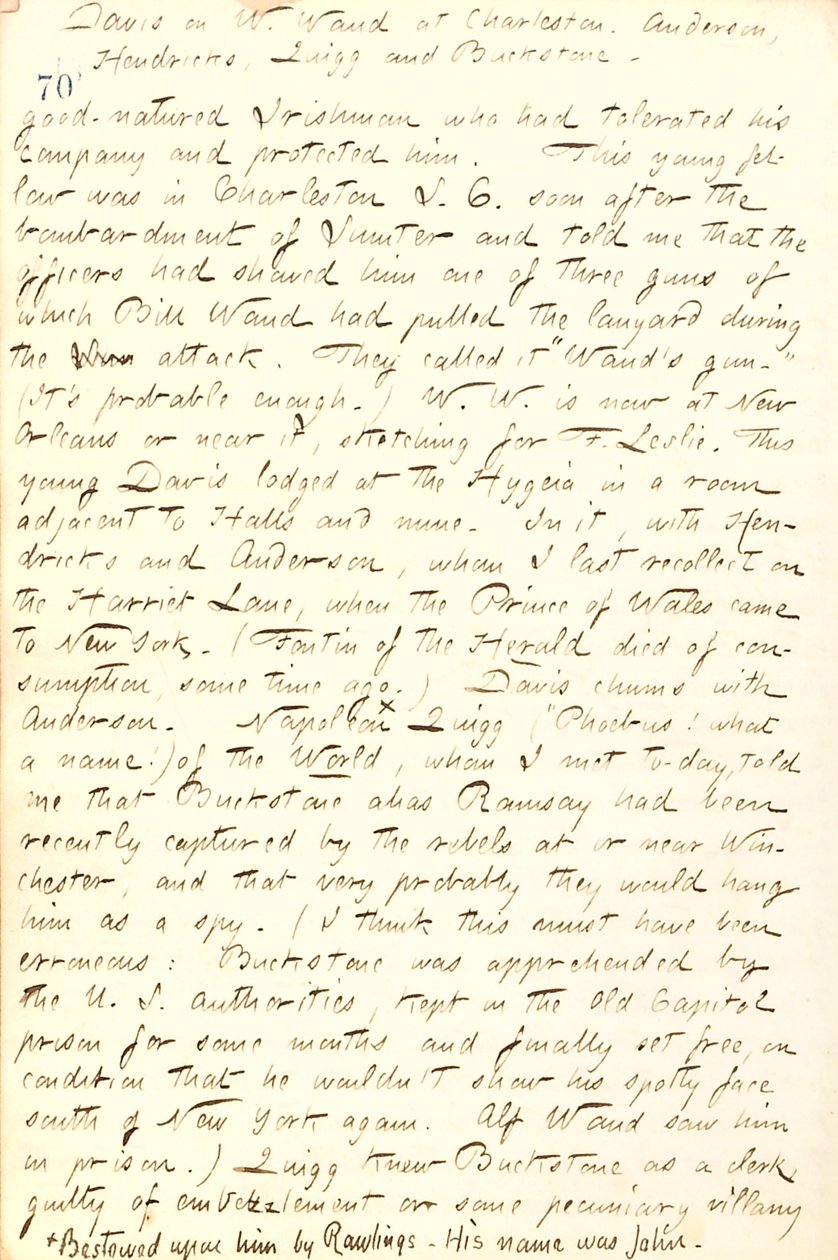 Thomas Butler Gunn naplói- 19. kötet, 84. oldal, 1862. március 26 alkotó: Thomas Butler Gunn