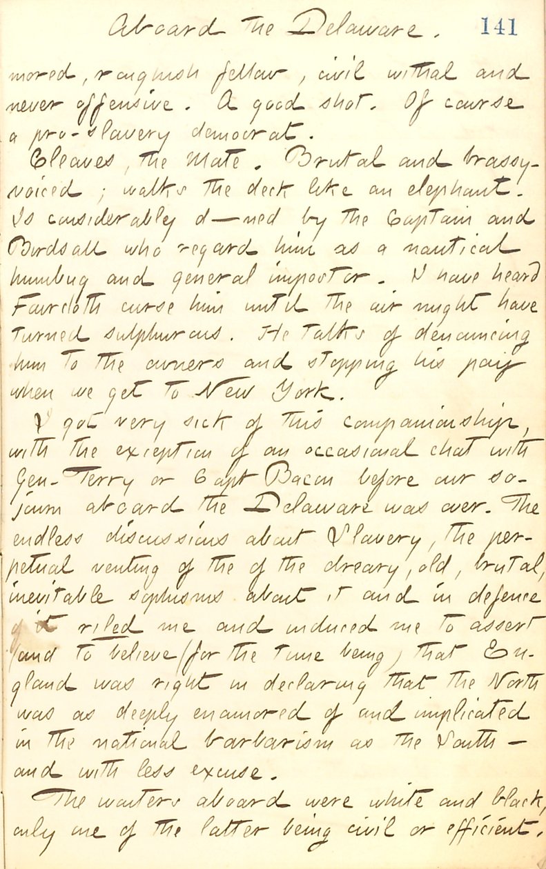Thomas Butler Gunn Diaries- 20. kötet, 155. oldal, 1862. augusztus 31. alkotó: Thomas Butler Gunn