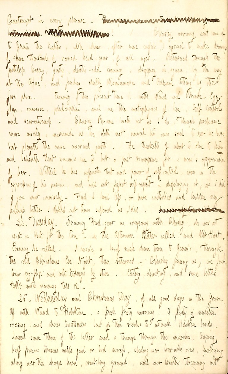 Thomas Butler Gunn naplói- 2. kötet, 27. oldal, 1850. december 23-25 alkotó: Thomas Butler Gunn