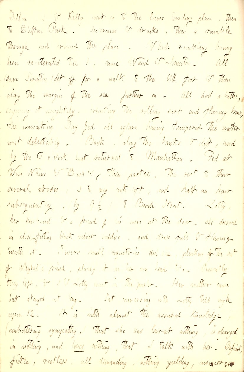 Thomas Butler Gunn naplói- 5. kötet, 211. oldal, 1853. június 5. alkotó: Thomas Butler Gunn