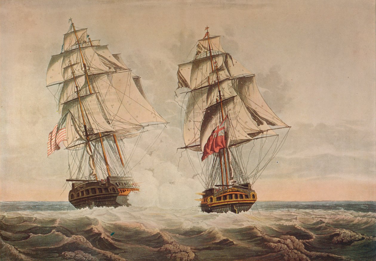 Az elnök elfogása, 1815 alkotó: Thomas Buttersworth