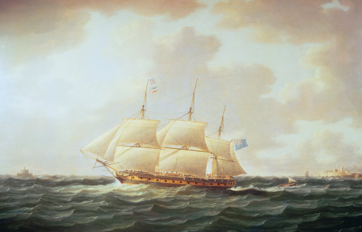 H.M.S. Minerva alkotó: Thomas Buttersworth