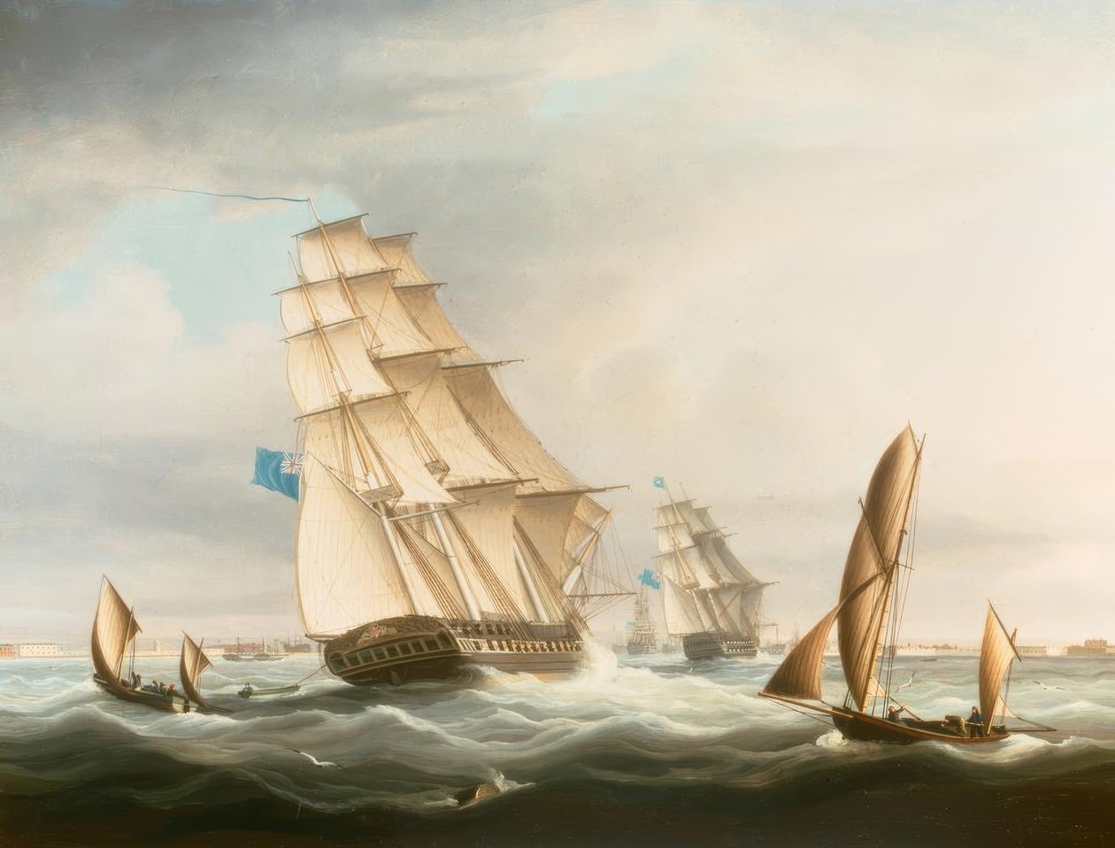 A Kék Osztag Portsmouth mellett alkotó: Thomas Buttersworth