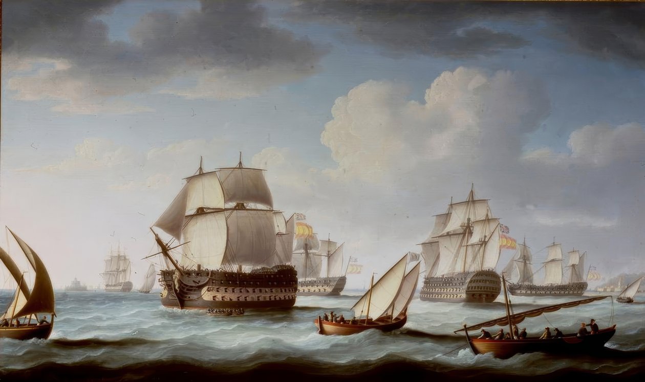 A trafalgari csata alkotó: Thomas Buttersworth