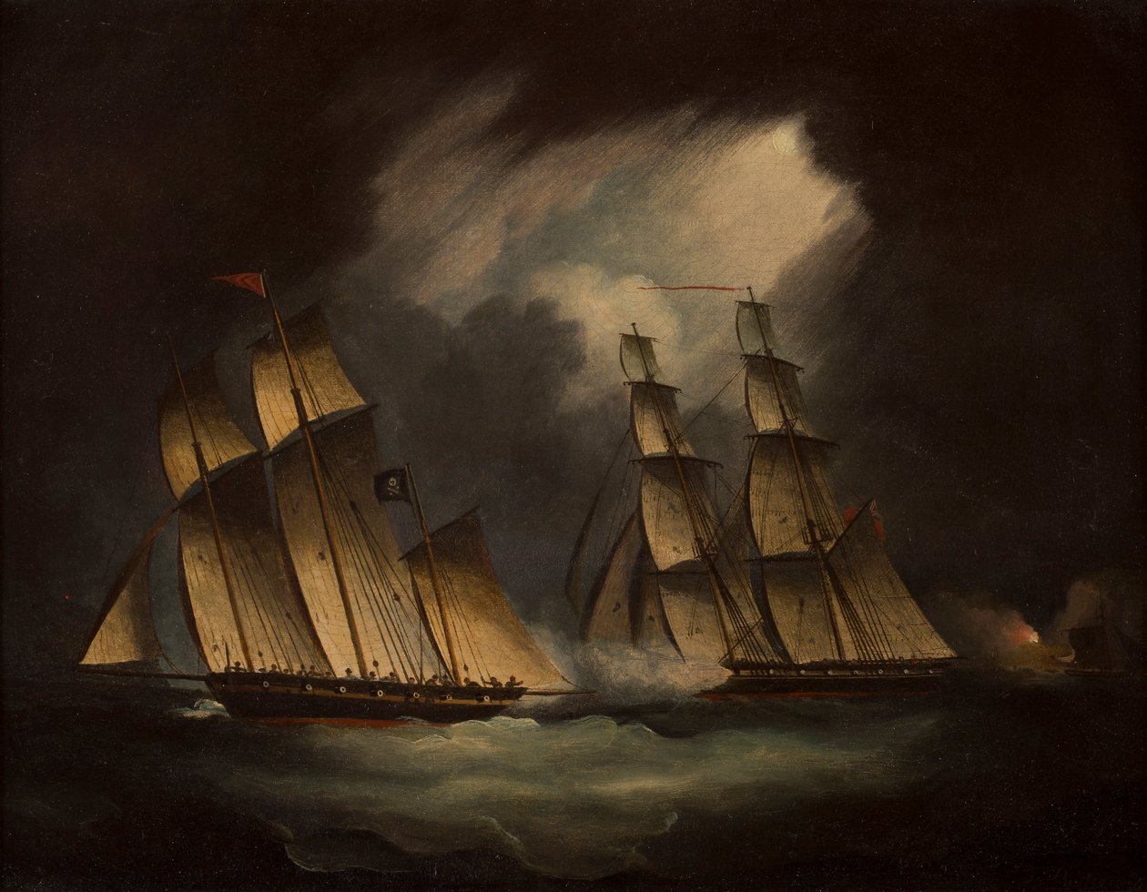 The Pirate Lugger „Will Watch” (olaj, vászon) alkotó: Thomas Buttersworth