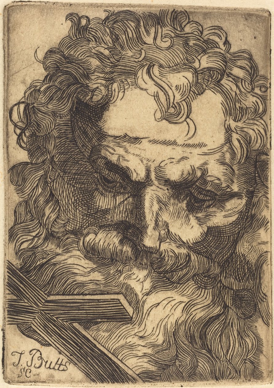 Keresztelő Szent János feje alkotó: Thomas Butts, Jr.