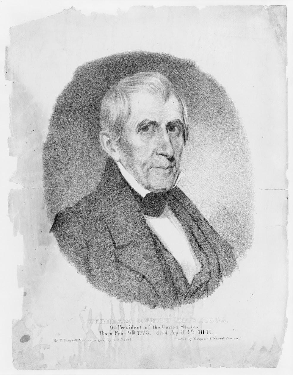 William Henry Harrison amerikai elnök, 1841 alkotó: Thomas Campbell