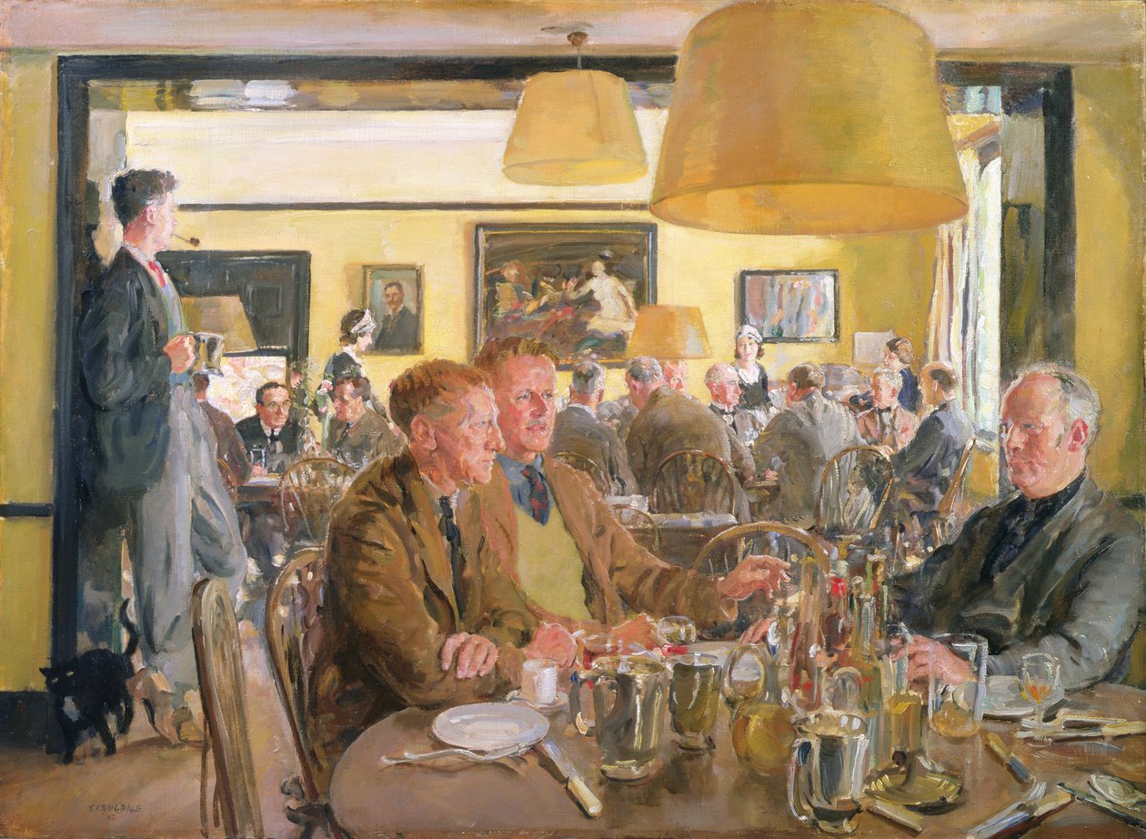 Ebéd a Chelsea Arts Clubban alkotó: Thomas Cantrell Dugdale