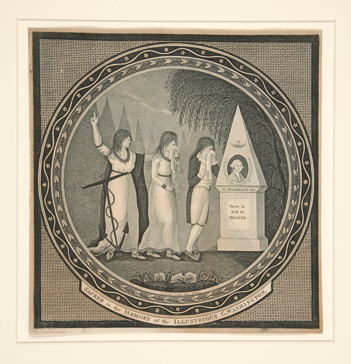 Szent a híres G. Washington emlékének alkotó: Thomas Clarke