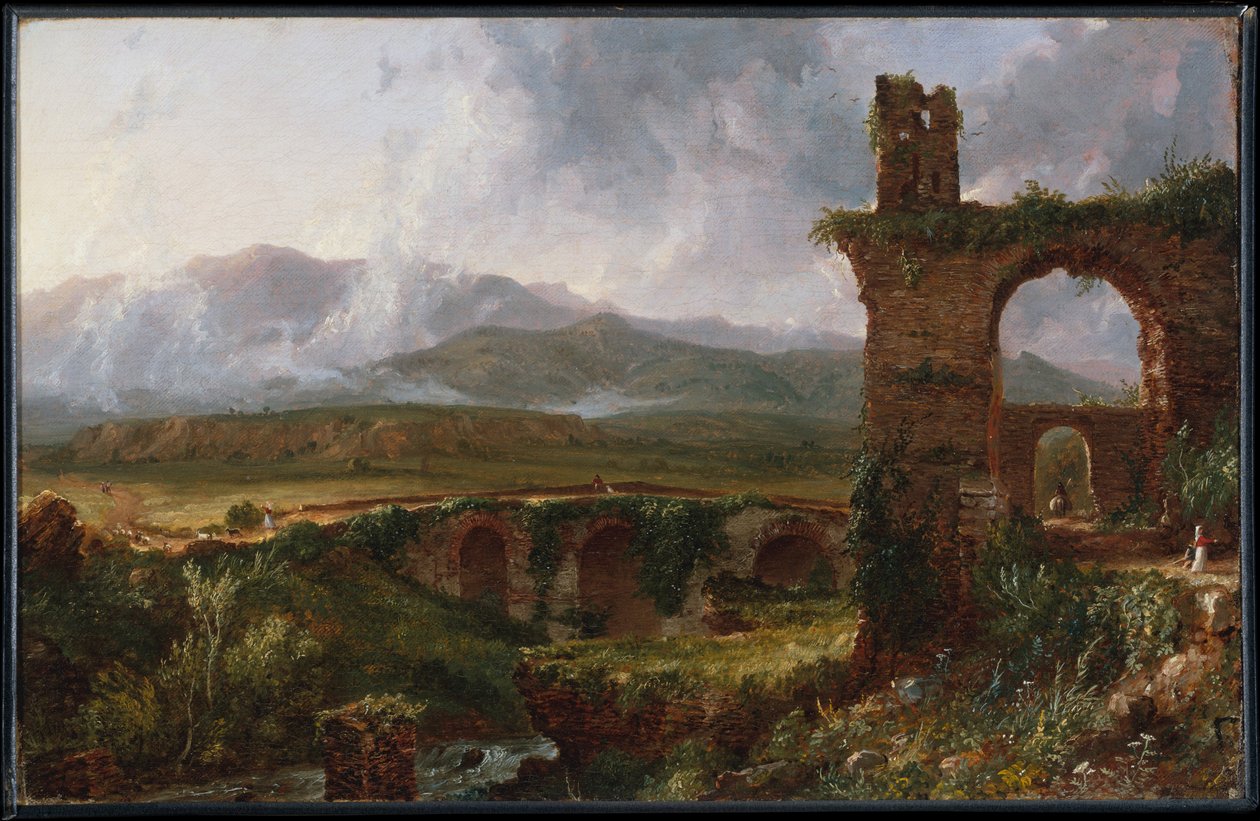 Kilátás Tivoli közelében (reggel) alkotó: Thomas Cole