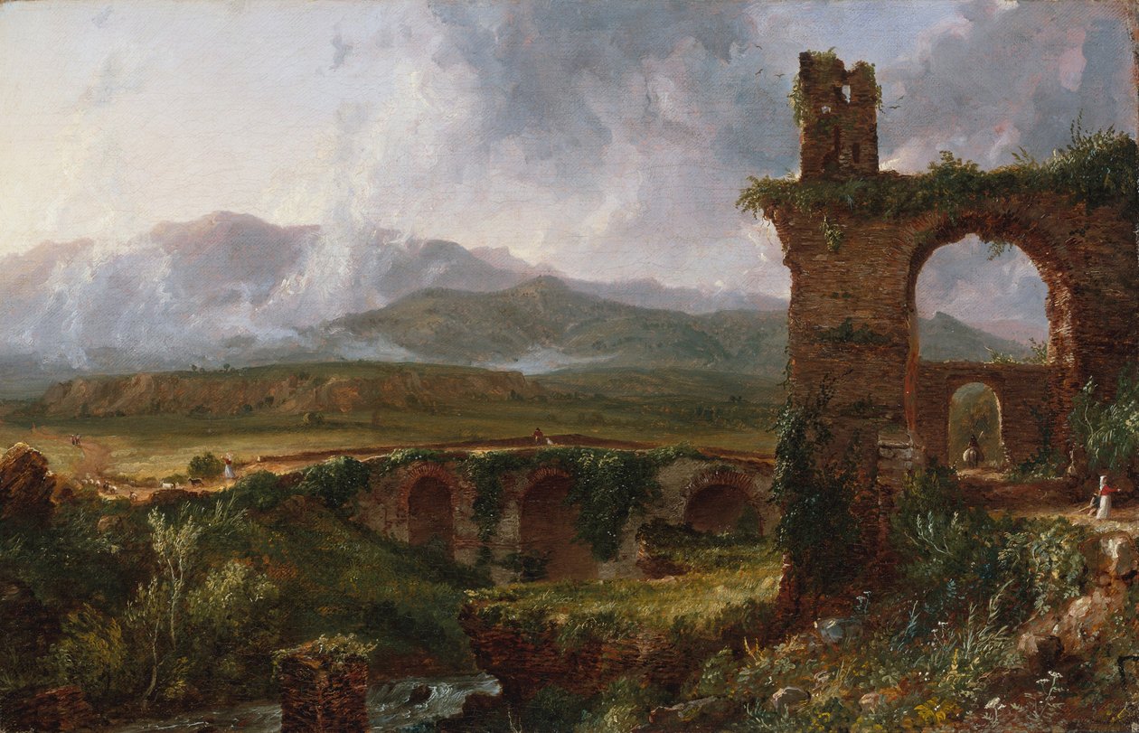 Kilátás a Tivoli közelében (reggel) alkotó: Thomas Cole