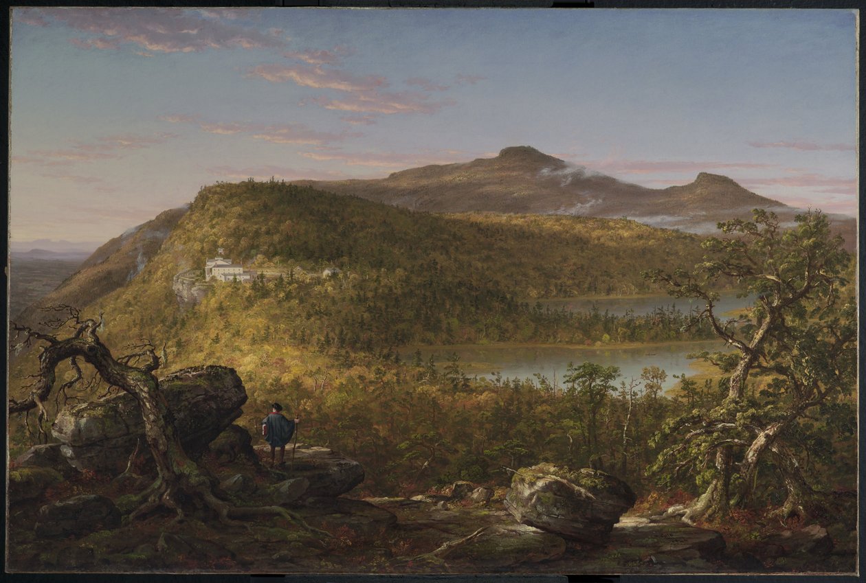 Kilátás a Két tóra és a Hegyi Házra, Catskill-hegység, reggel alkotó: Thomas Cole