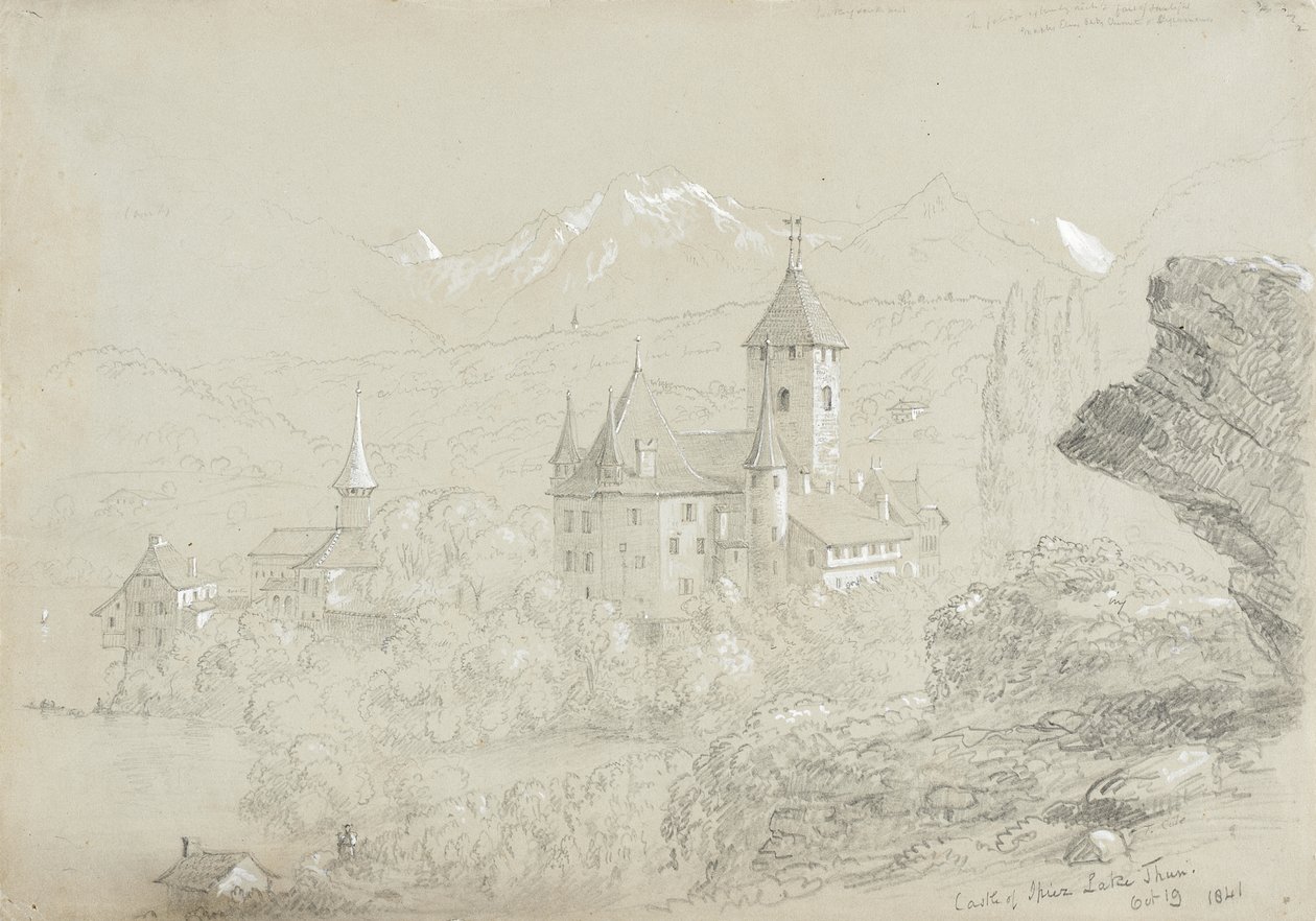 Spiez vára, Thuni-tó alkotó: Thomas Cole