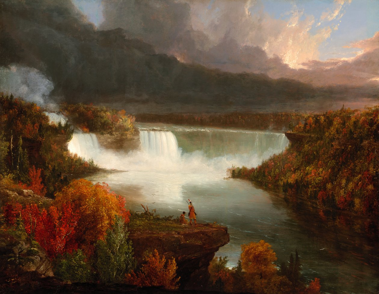 Távoli kilátás a Niagara-vízesésre alkotó: Thomas Cole