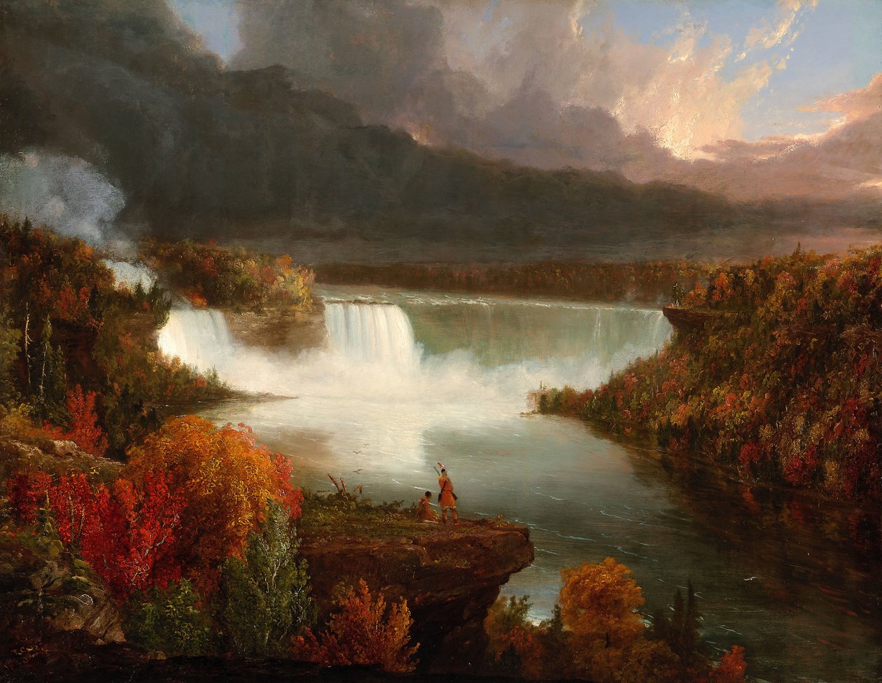 Távoli kilátás a Niagara-vízesésre alkotó: Thomas Cole