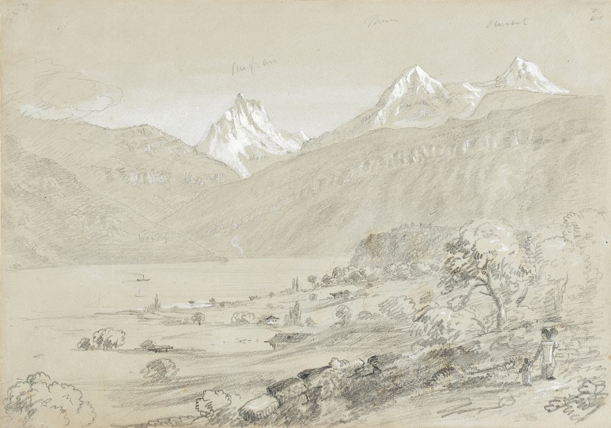 Táj a Jungfrauval alkotó: Thomas Cole