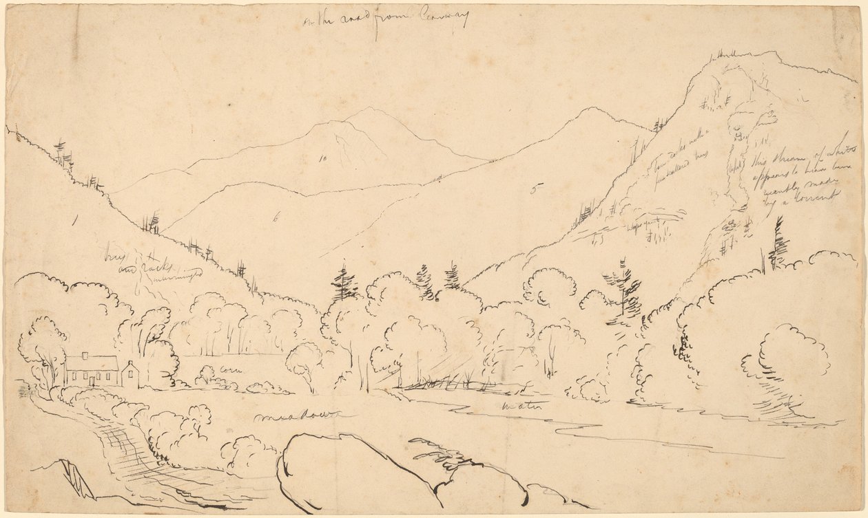 Conway felőli úton alkotó: Thomas Cole