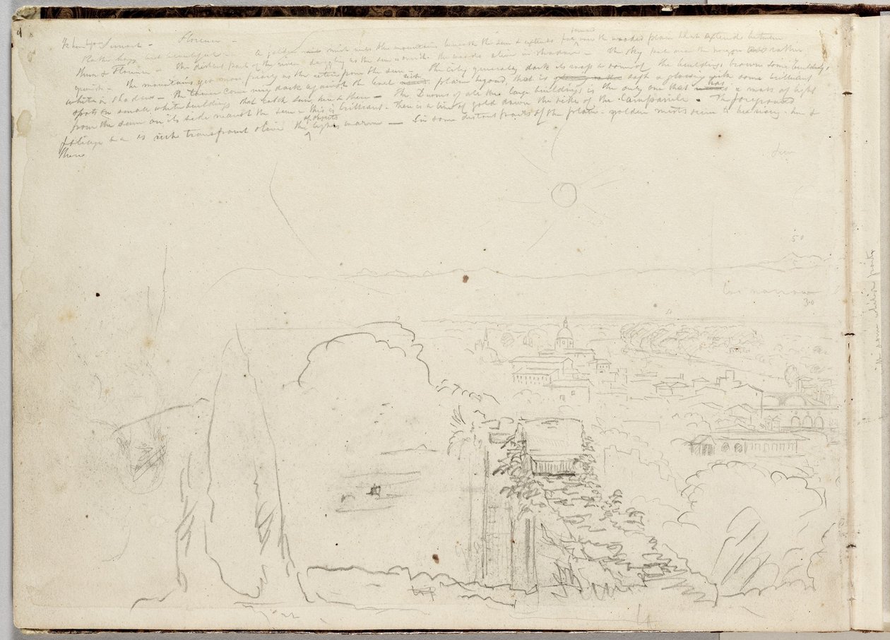 Firenze panorámája alkotó: Thomas Cole