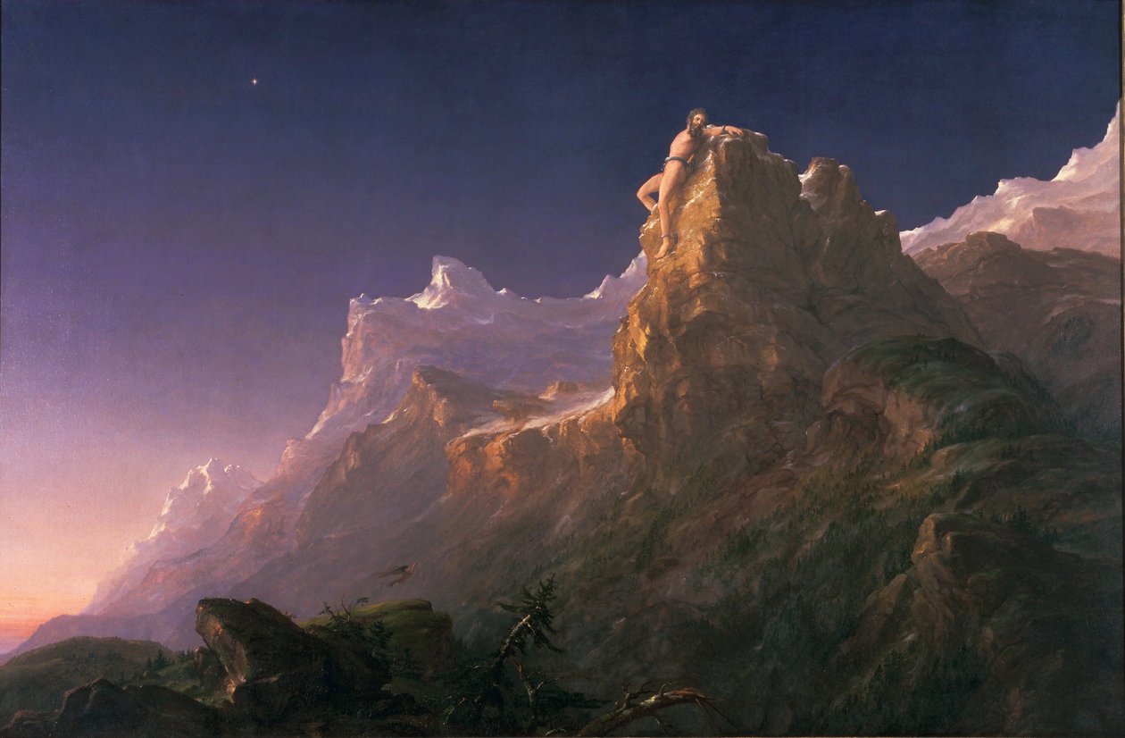 Láncra vert Prométheusz alkotó: Thomas Cole