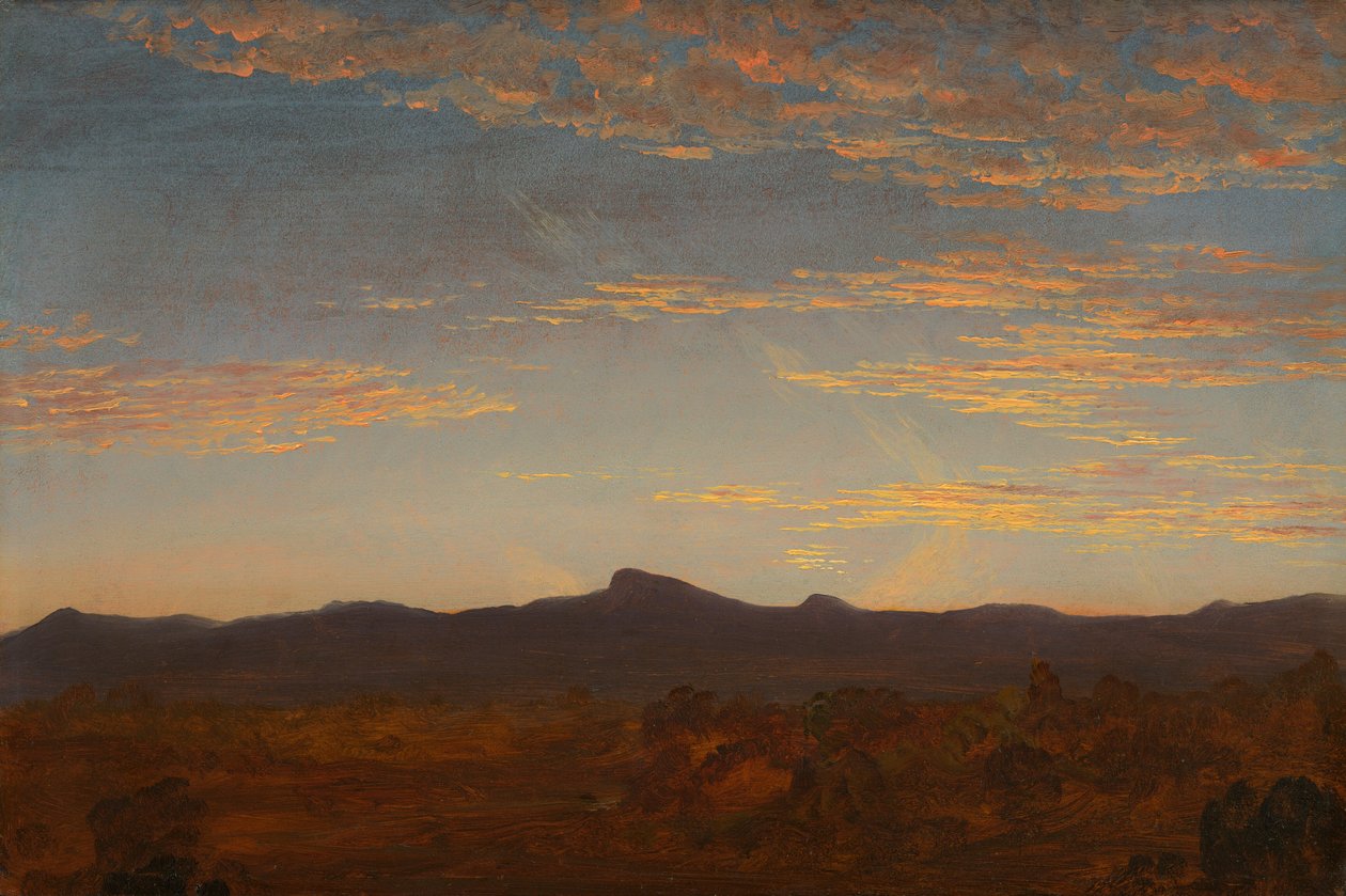 Tanulmány a "Catskill Creek" számára alkotó: Thomas Cole